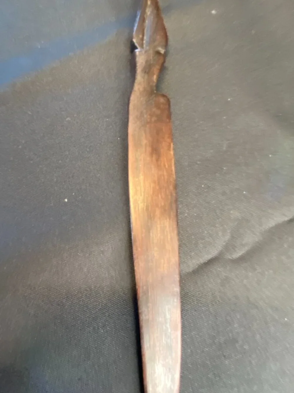 Vintage (1970's) Hand-carved African Wooden Letter Opener Ebony or Iroko 10